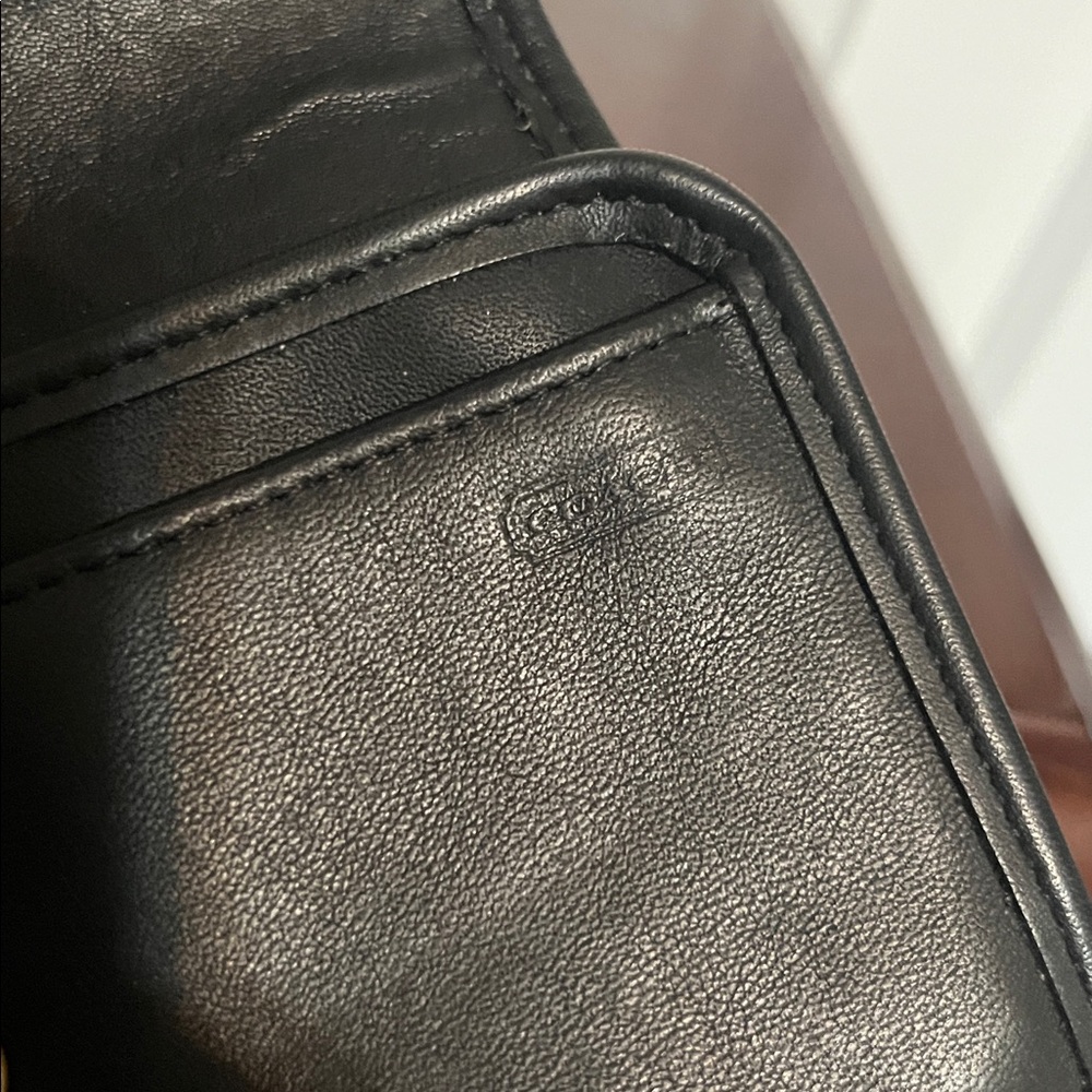 Vintage Coach Envelope Swing Wallet Removable Crossbody Strap Hangtag Black 4873 - Picture 4 of 12